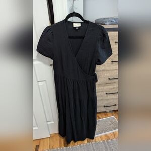 Cotton wrap dress